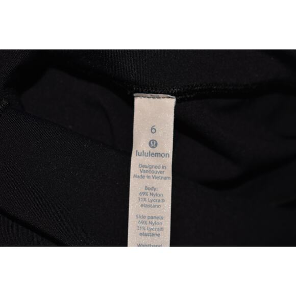 LULULEMON $98 Breezy Dot Crop 19" Black Full-On Luxtreme Leggings Size‎ 6 - Picture 3 of 3